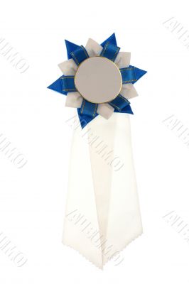 white and blue ribbon