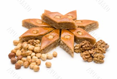 Baklava and nuts