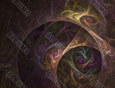 Abstract knotted fractal