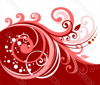 red abstract pattern