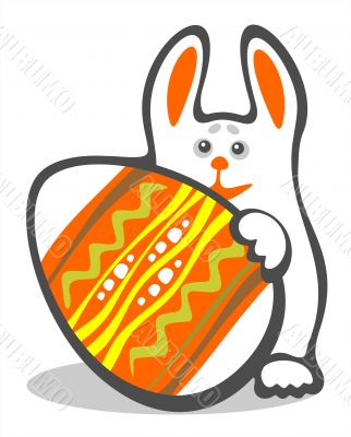 bunny and easter egg