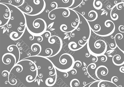 gray floral background