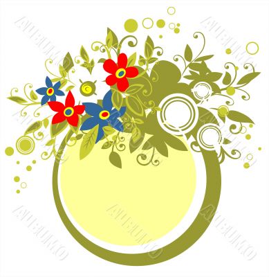 ornate flower frame