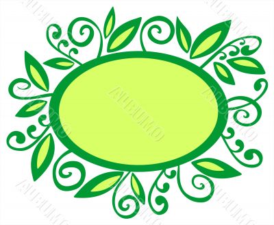 green vegetative frame