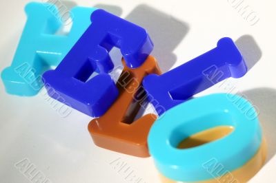 Close-up of letters. Great details !