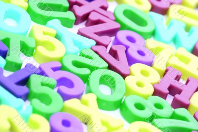 Close-up of letters. Great details !