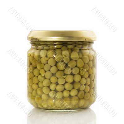 canned green peas