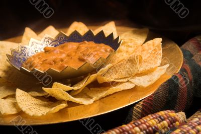 Nachos with dip