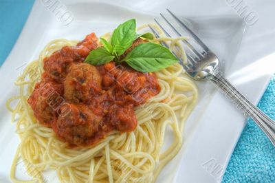 spaghetti and meatballs