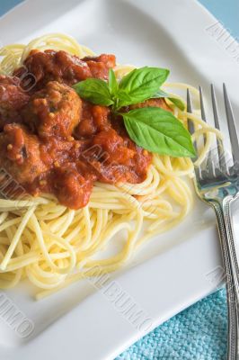 spaghetti and meatballs