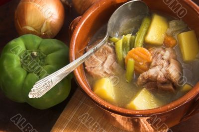 potato and meat stew