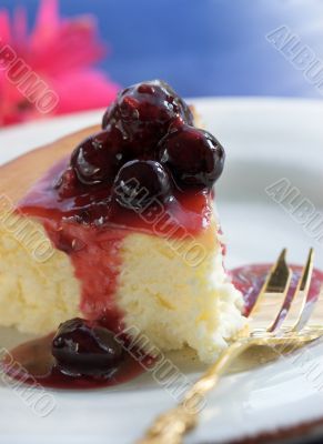 cheesecake with topping