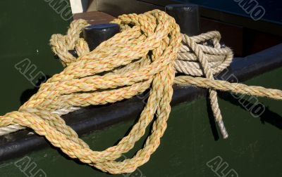 Rope on a boat.
