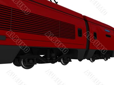 Train express isolated view