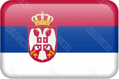 Serbia Flag Button