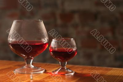 Two wineglasses
