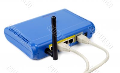 Blue Connected Router