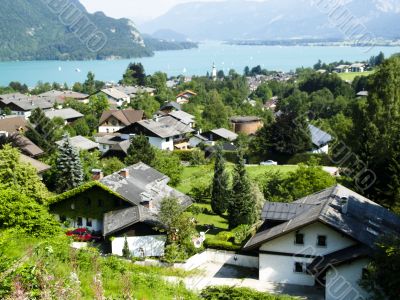 Village on the lake