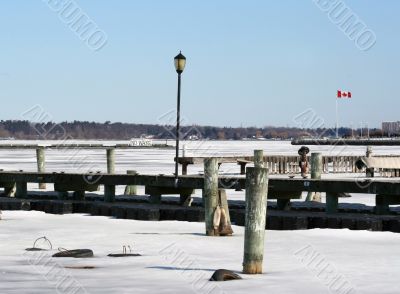 Empty Winter Marina