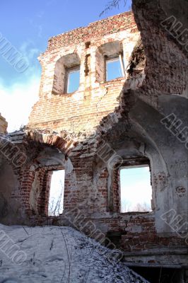 Destroyed temple