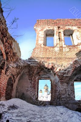 Destroyed temple