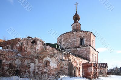 Destroyed temple
