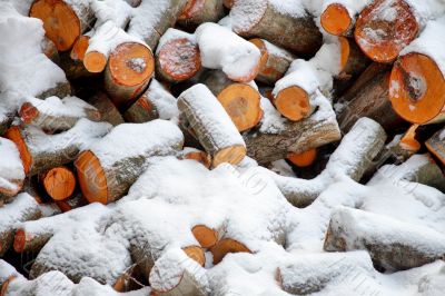 Stack of the firewood