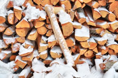 Stack of the firewood