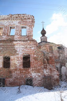 Destroyed temple