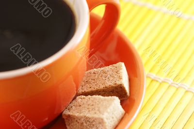 abstract morning cup of coffee
