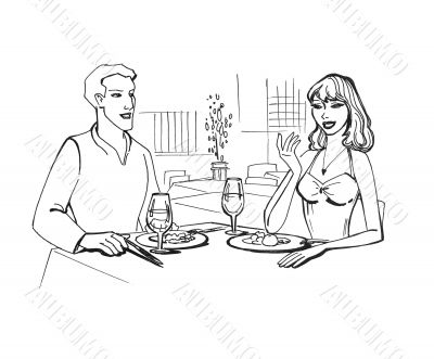 romantic meeting