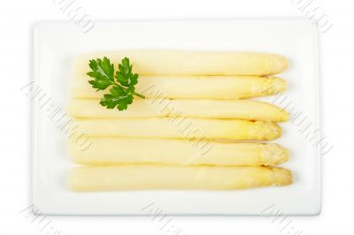 Asparagus with parsley