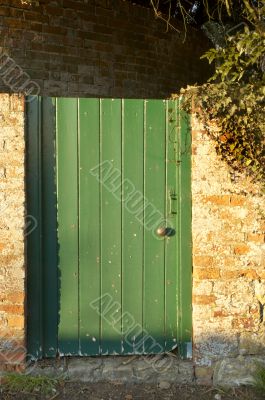 Green door