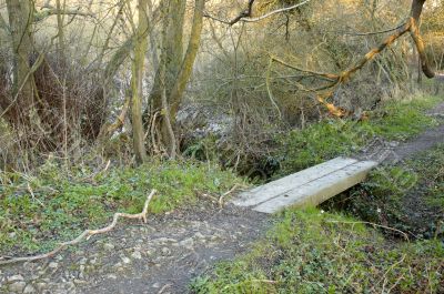 Old wooden bridge