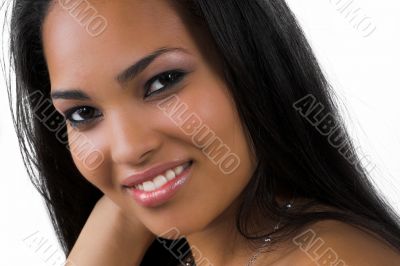 beautiful woman with smile