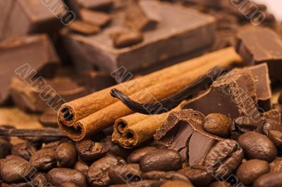 spices and chocolate