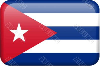Cuba Flag Button