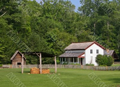 White Farm building