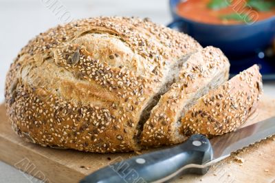 Freshly baked bread