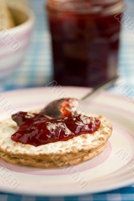 Toast with jelly