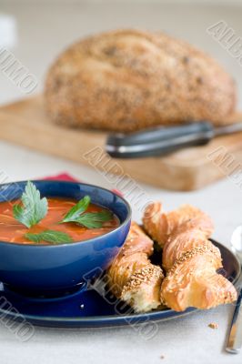 Fresh tomato soup