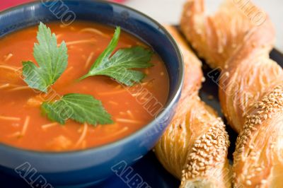 Delicious tomato soup