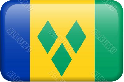 St. Vincent and the Grenadines Flag Button
