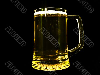 Beer glass isolated