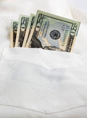 Money on pocket