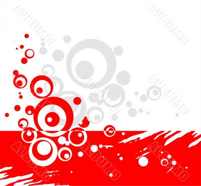 Red circles background