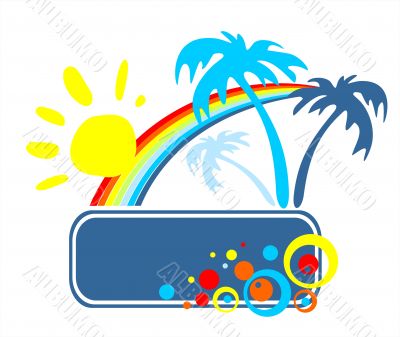 Summer tropical frame