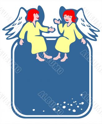 Two angels frame