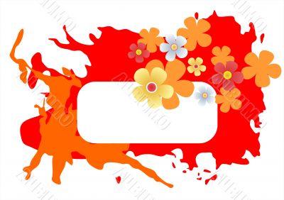 Red blots frame