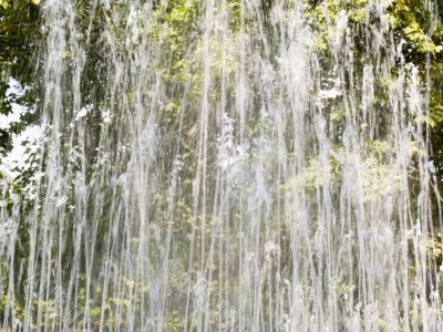 Jets of water of a fountain